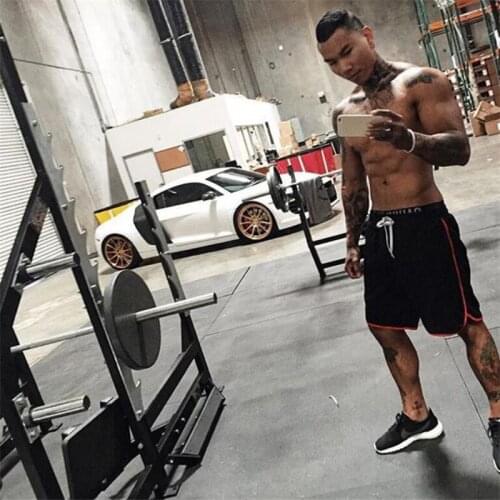 Mens Fitness Leisure Shorts Running Sports Training Gym Fitness Parkour Loose Comfortable Mesh Beach Party Casual Shorts