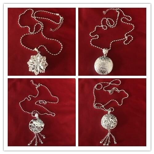 LosoDo Necklace fashion jewelry new style ethnic style Miao silver lady Necklace Creative Simple Necklace for women accessories