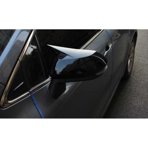 Roxform Batman Mirror Cover Piano Black Car Exterior Accessories Tuning For Toyota Corolla 2019 2020 2021