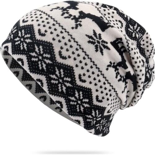 New Arrival Cute Deer style Women Beanies Knitted Winter Hats 3 Colors Hip-hop Flower Skullies Spring Cap Winter Gorro