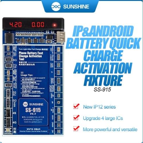 SS-915 Smart Phone Built-in Battery Activation Fast Charging Applicable To Full Range for IPhone 4 6 7 8 11 11pro 12pro Android