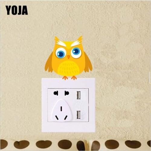 YOJA Creative Owl Colored Switch Living Room Bedroom Wall Personalized Decor 10SS0229