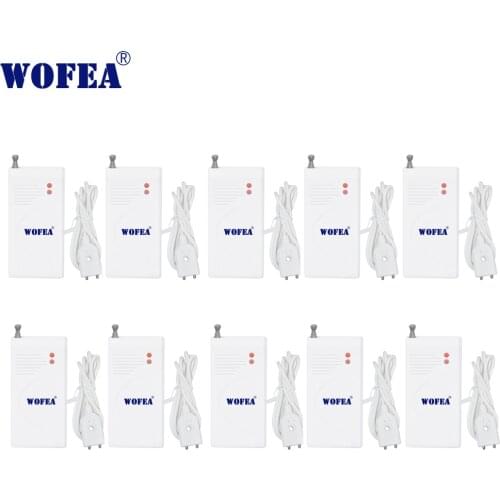 Wofea wireless water flood sensor water leakage detector 10pcs/lot