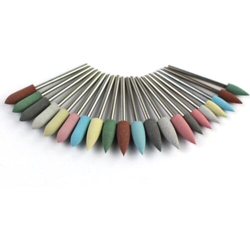 1pcs Silicone Electric Nail Drill Bit Rotary Milling Cutter Rubber Manicure Drills Bit Burr Cuticle Polishing Tools Accessories