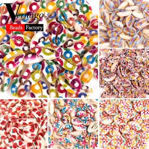 10-20mm Natural Shell Beads Rose Flower Tortoise Seashell Cowrie Conch Beads Beach Jewelry Making Diy Bracelets Necklace