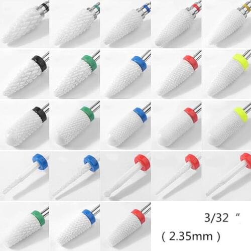 10PCS / Bag Carbide Nail Bit Burr Milling Cutter Bits Electric Drill Machine For Manicure Pedicure Tools