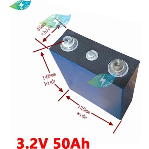 4pcs 3.2v 50Ah lithium battery 3.2v cell lifepo4 battery for electric motor forklift battery pack diy 12v 24v High current