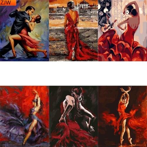 Diamond Painting Art 5D Digital Girl DIY Diamond Embroidery Crossstitch Mosaic Painting Dance Home Decoration