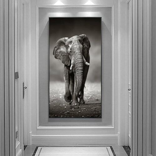 Black White Elephant Diamond Painting 5D DIY Animal Diamond Embroidery Cross Stitch Home Living Wall Decor Art