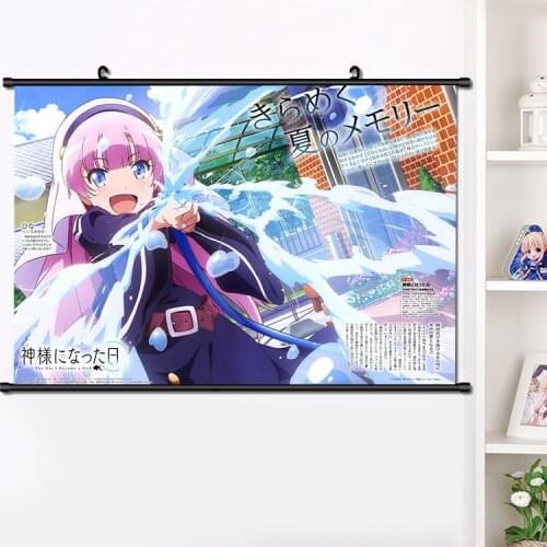 Anime The Day I Became a God Kami-sama ni Natta Hi Izanami Kyouko Wall Scroll Poster Fashion Home Decor Art Collection 40*60cm