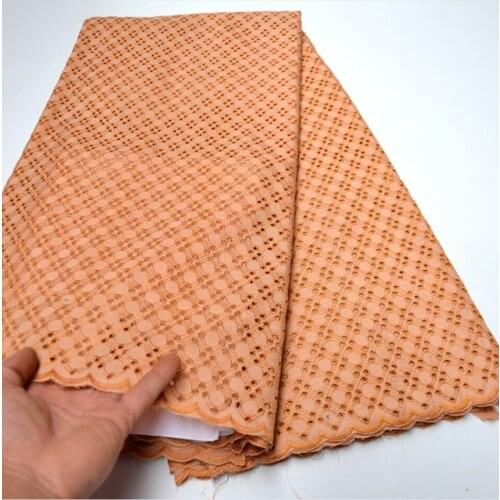 Free Shipping High quality african lace fabric for wedding 5 Yards Cotton African Swiss Voile Lace -N8866