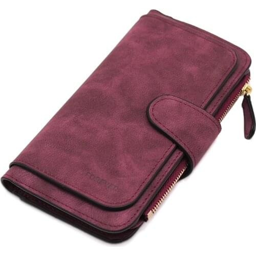 Brand Leather Women Wallets Designer Zipper Long Wallet Women Card Holder Coin Purse Bags for Women 2021 Carteira Feminina