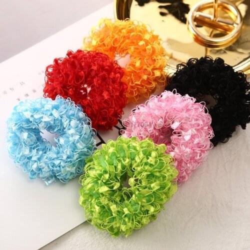 DHL 2000pcs Child Cute Elastics Hair Holders Gum New Fashion Baby Bright Colour Rubber Bands Girls Headwear Hot Tie Gum