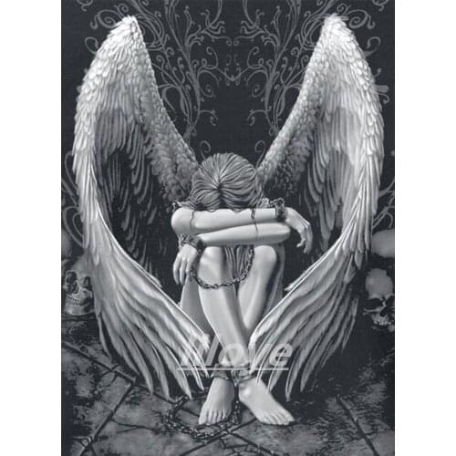 DIY Diamond Painting Angel girl Full Square Diamond Embroidery Sale Cross Stitch Mosaic wings beauty Rhinestones Handmade CV525