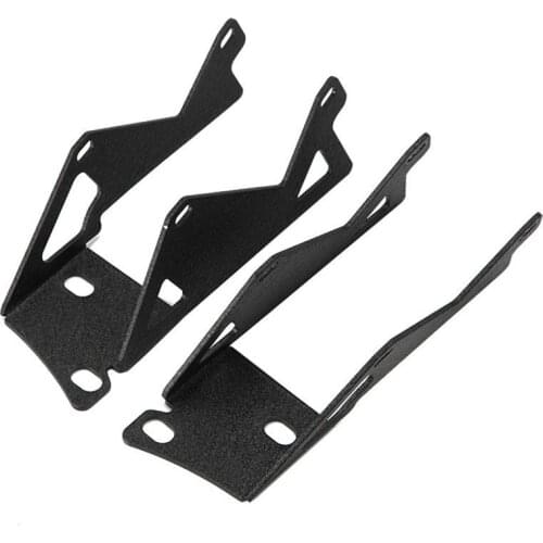 For 07-17 Jeep Wrangler JK Windshield A-Pillar Mount Brackets for Dual LED Lights