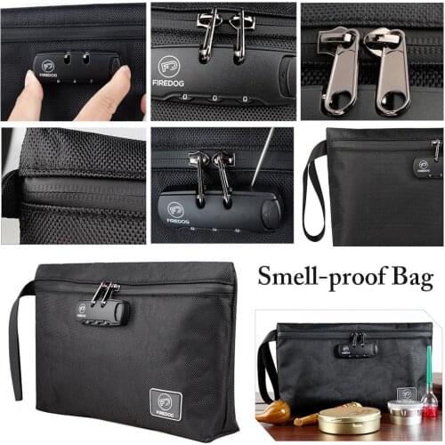 Travel Storage Deodorant Bag Password Lock Multifunctional Activated Carbon Odor-proof Smell-proof Tote Waterproof Pouch