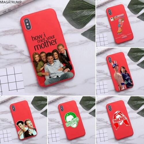 How I Met Your Mother Phone Case For iphone 12 11 Pro Max Mini XS 8 7 6 6S Plus X SE 2020 XR Candy Color Red Soft Silicone Cover