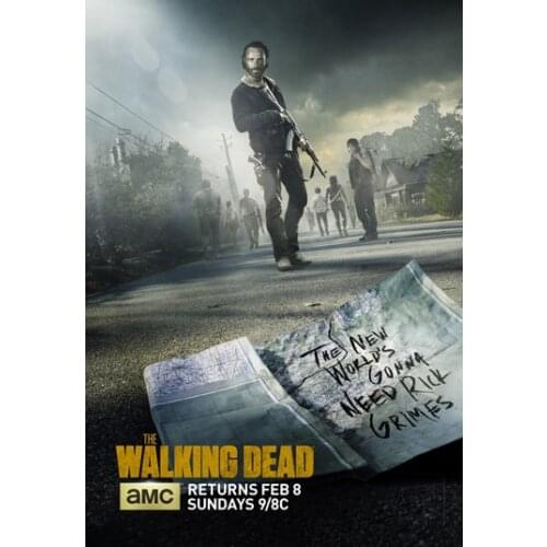 Walking dead Zombie Movies Painting quality Movie Reying Home Art Decor living posters wall art canvas painting No Frame K55