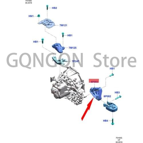 CAR Gearbox Foot Glue 1.5MT Bracket For dMo nd eoE sco rt Engine Foot Glue Engine Claw Pad Support Engine Support Foot Pad