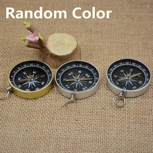 Survival Compass For Camping Hiking Guide Switch Lightweight Aluminum Mini Compass Key Chain Navigator Adventure Outdoor Gadgets