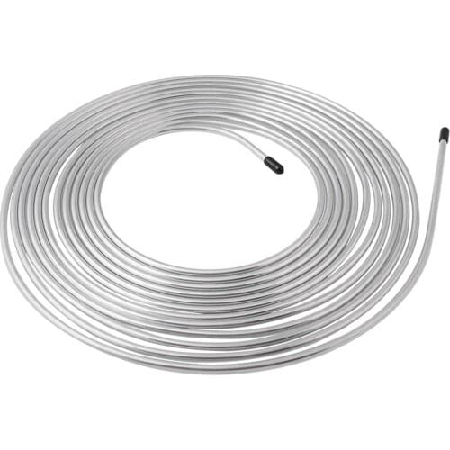 1Set 25ft 3/16" OD Nickel Brake Line Tubing Kit w/16Pcs Nuts Fittings