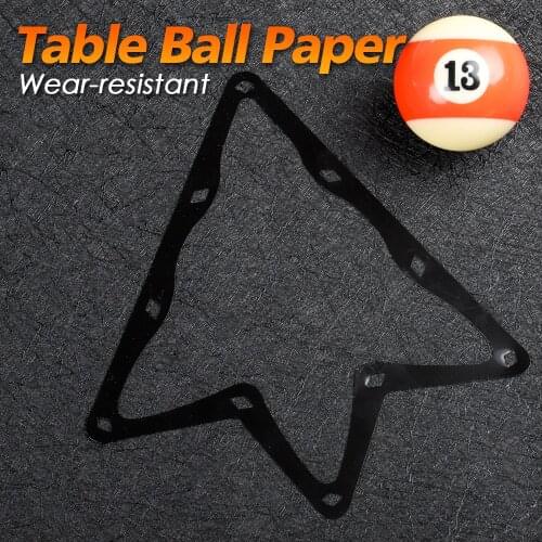 Hot Selling Billiard Pendulum Stickers Accessories 6pcs Kick-off Film Billiard Magic Rack Ball Holder Sheet Ball Paper Black 8