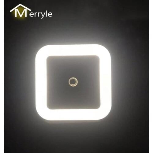 Mini LED Night Light 110V 220V EU US Plug Sensor Light-controlled for Children Living Room Bedroom Bedside Restroom Toilet Lamp