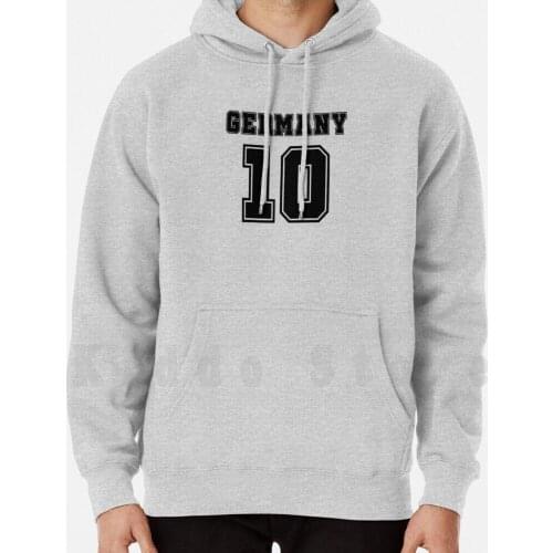 Germany 10 No. 10 Football Captain Playmaker Hoodies Long Sleeve Germany 10th Ten Soccer Playmaker Em European