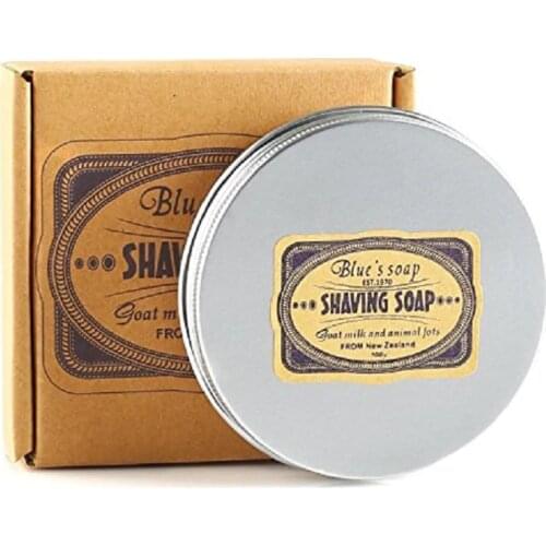 New Shaving Soap in Bowl with Goat Milk,100% Natural Essential Oil & Animal Fat 3.5oz Refill Puck Barber Choice