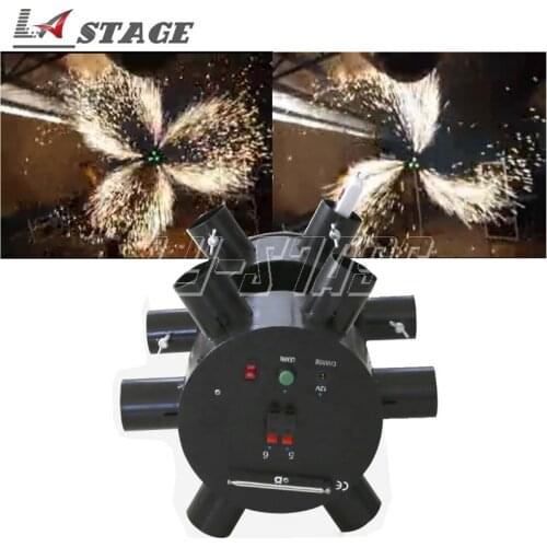 Indoor Pyrotechnic Cold Pyro Fountain Double Wheels Stage Fireworks Firing System For Wedding Stage Concerts Fireworks Indoor