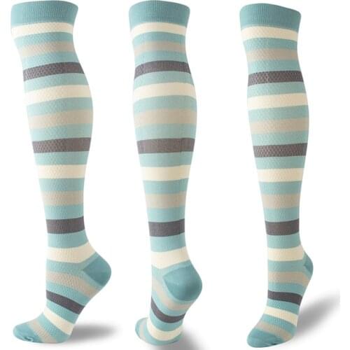 Leg Support Stretch Compression Stockings Outdoor Sport Compression Socks Graduated Pressure Calf Socks Long Socks Men Stockings