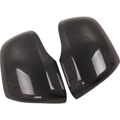 Suitable for modern H1-2019 ABS black hydrocarbon lines rearview mirror cover cover the rearview mirror decoration