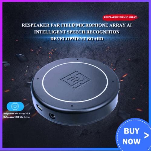 Raspberry pi 4 B ReSpeaker Mic Array V2.0 /USB Mic Array microphone array AI intelligent voice recognition development board