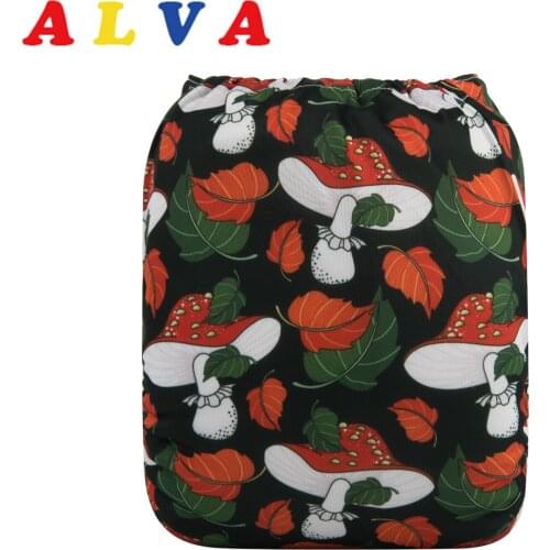 Alvababy Cloth Diaper New Reusable Modern Cloth Nappy with 1pc Microfiber Insert