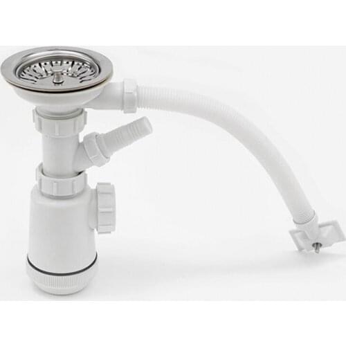 Wash basin sink pipe for Bathroom launch sink drain sewer vent overflow basin drain kit PP