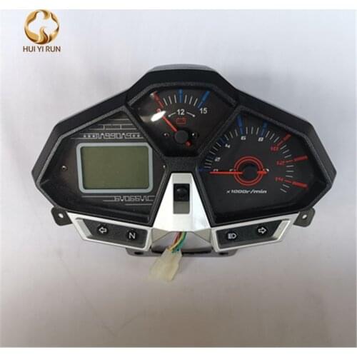 Universal Readable Speedometer Gauge Panel Motorcycle Odometer Instrument LED KM/H Racer ATV