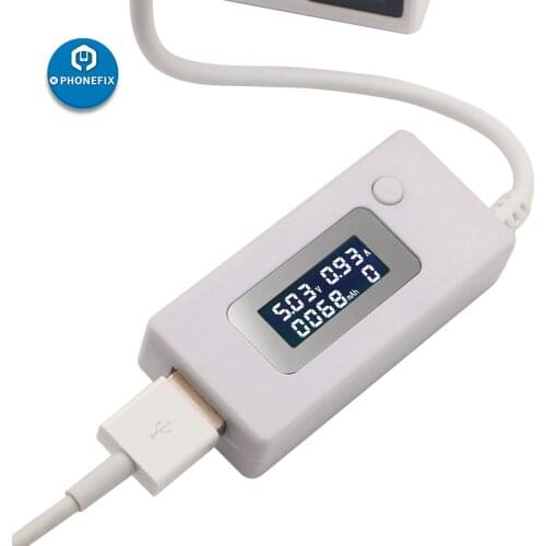 USB Tester LED Digital Voltmeter Ammeter DC Current Output Voltage Charger Tester Meter Detector Power Bank Charger Indicator