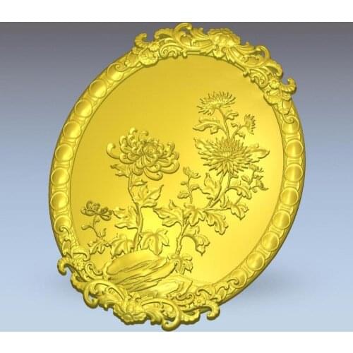 Flower_8 3d model relief for cnc in STL file format