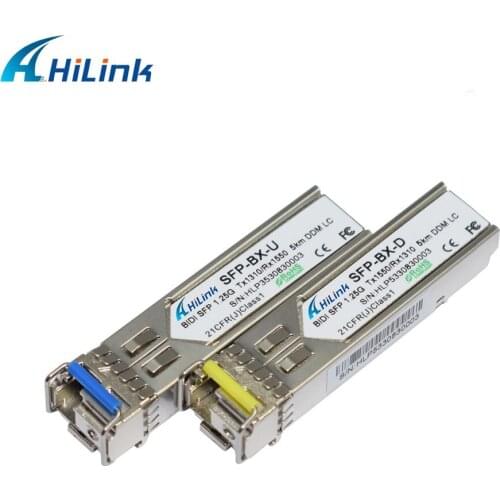 40pairs: HL-GLC-BX-U/D-5D , 1.25G BiDi SFP 5km , SC /LC, DOM/DDM , 1310/1550nm