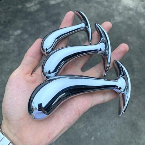 Metal 3Pcs/Set Steel Anal Plug Jewelry Gay Sex Toys Female Masturbator G Spot Anal Dilator Anal Stimulation Buttplug Dildo Anus