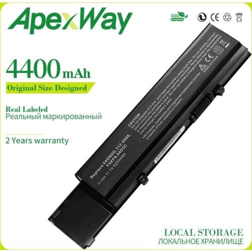 Apexway 4400mAh 6cell Laptop Battery for Dell Vostro 3400 3500 3700 04D3C 04GN0G 0TXWRR 0TY3P4 312-0997 4JK6R 7FJ92 CYDWV Y5XF9