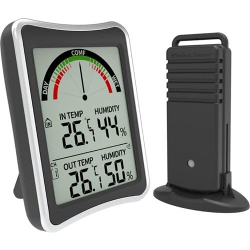 Wireless Weather Station Indoor Outdoor Thermometer Hygrometer Forecast Sensor 448A