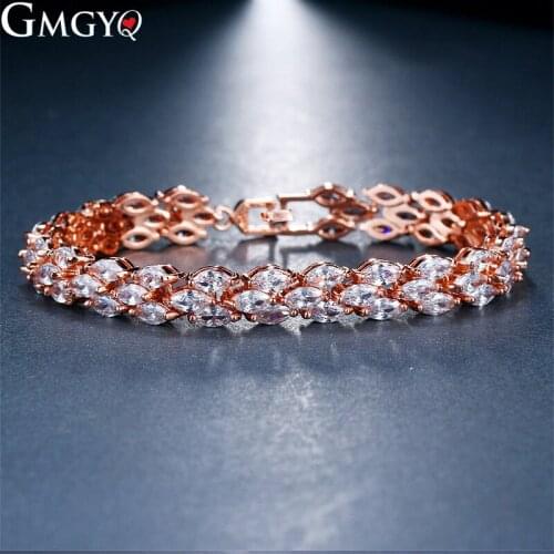 Shining Marquise Zirconia Crystal Bridal CZ Wedding Zirkoon Tennis Armbanden voor Vrouwen Sieraden Geschenken Birthday gifts