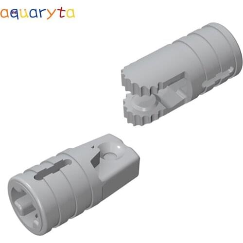 Aquaryta 20pcs Hinges Cylinder 1x2 Locking with Axle Hole 30552 & 30553 Technology Building Blocks Doll Toys Joint Accessories