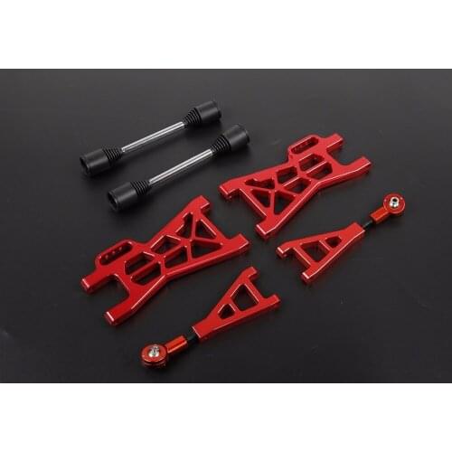 CNC Alloy Rear Extended A Arm Set Fit for 1/5 HPI ROVAN ROFUN KM GTB TS BAJA 5B 5T 5SC