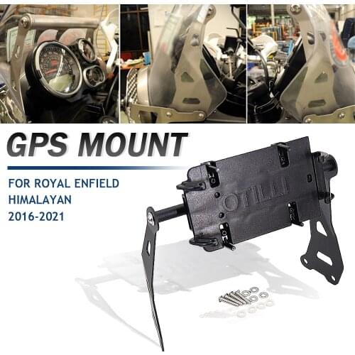 Motorcycle Windshield Stand Holder Phone Mobile Phone GPS Navigation Plate Bracket For ROYAL ENFIELD HIMALAYAN 2016 - 2021 2020