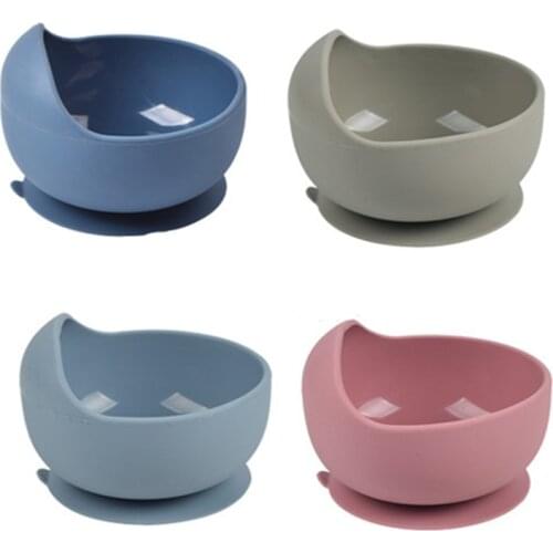 Baby Feeding Silicone Bowl Kids Plate Nonsilp Suction Bowl Girl Boy Learning Eat Food Tableware Waterproof BPA Free Baby Bowl