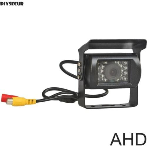 DIYSECUR AHD DC12V 120 Degree Waterproof Color Reverse Backup Car Truck Bus Camera With IR Night Vision