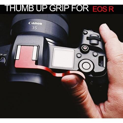 Hot Shoe Thumb Up Grip Camera Hand Grip With leather protect For Canon EOS R