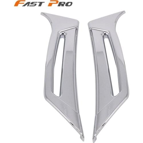 Motorcycle Chrome Decoration Front Fairing Scoops Intake Vent For Honda Goldwing Gold Wing GL1800 GL 1800 2012-2017